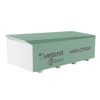 Гипсокартон (ГКЛ) Ветонит (Гипрок) Аква Стронг 3250х900х15мм